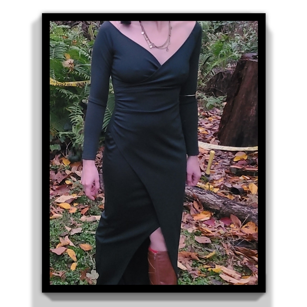 Hunter Green Windsor Maxi dress